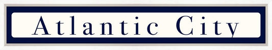 Atlantic City Sign - Navy