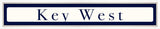 Key West Sign - Navy