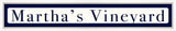 Martha's Vineyard Sign - Navy