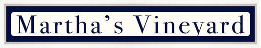 Martha's Vineyard Sign - Navy