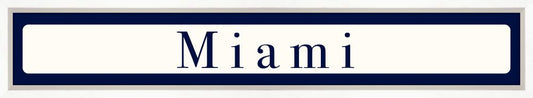 Miami Sign - Navy