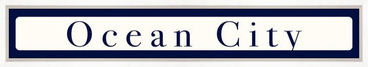 Ocean City Sign - Navy