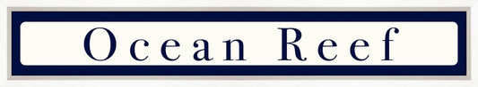Ocean Reef Sign - Navy