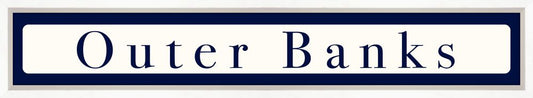 Outer Banks Sign - Navy