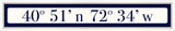 Southampton Coordinates Sign - Navy