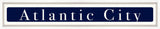 Atlantic City Sign - Navy Reverse
