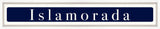 Islamorada Sign - Navy Reverse