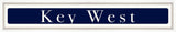 Key West Sign - Navy Reverse