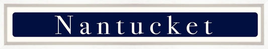 Nantucket Sign - Navy Reverse