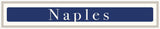 Naples - White on Navy (White Stem)