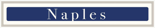 Naples - White on Navy (White Stem)