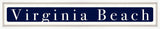 Virginia Beach Sign - Navy Reverse