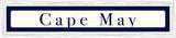 Cape May Sign - Navy