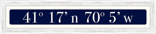 Nantucket Sign - White