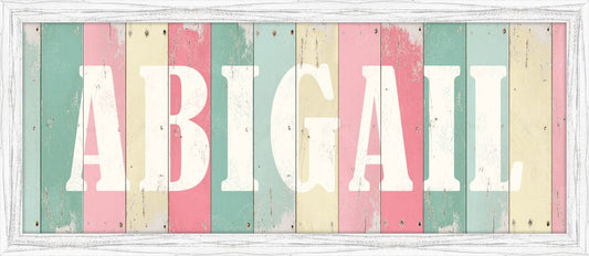 Abigail - Pink Multi Sign