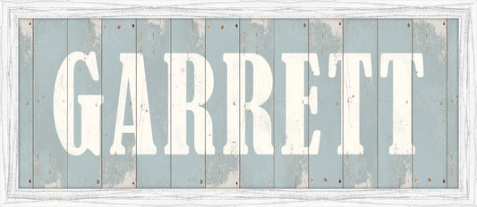 Garrett - Blue Sign
