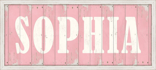 Sophia - Pink Sign Small
