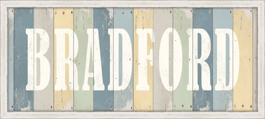 Bradford - Blue Multi Sign Small