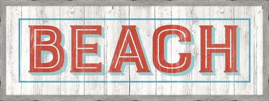 Vintage Beach Sign (Large)