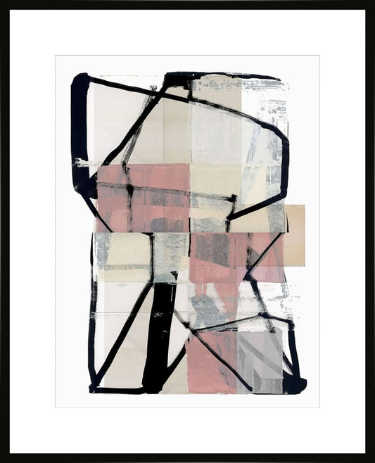 Minimal Pink and Black I