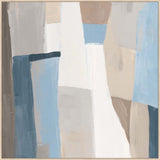 Geometric Harmony in Soft Hues I in Gallery Maple