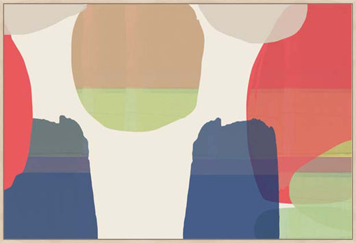 Intersecting Colors I in Gallery Walnut