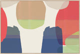 Intersecting Colors I in Gallery Walnut