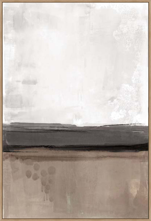 Muted Horizon Across Empty Fields Gallery Light Walnut  Grande