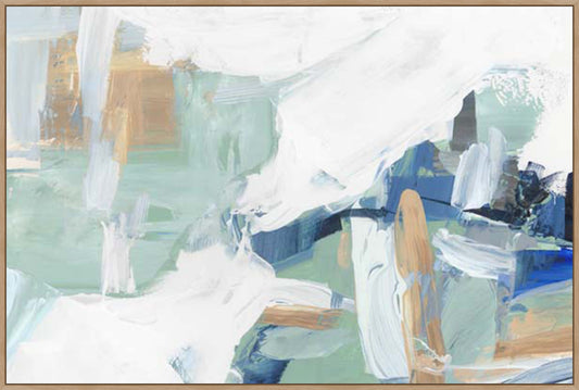 Whispers of Colorful Abstraction in Gallery Light Gallery Walnut