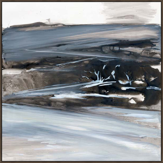 Bleak Winter Landscape with Trees in Gallery Espresso