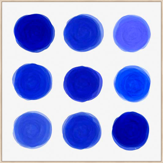 Dots of Blue in Gallery Natural