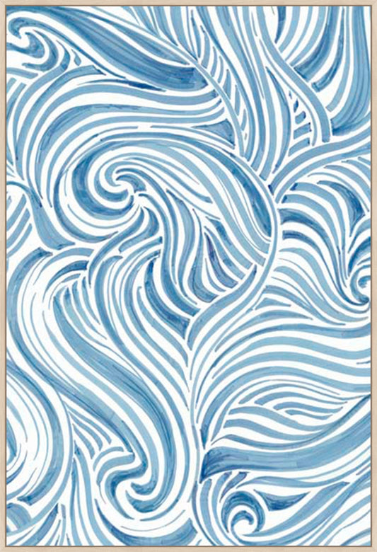 Blue Sea Scrolls in Gallery Maple  Grande
