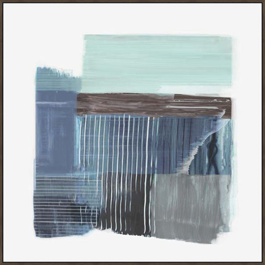 Brushwork in Calm Tones I in Gallery Espresso