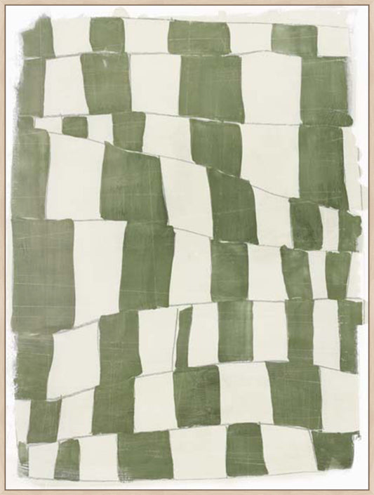 Distorted Grid I in Gallery Maple