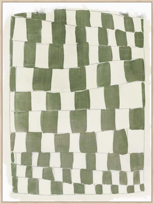 Distorted Grid II in Gallery Maple