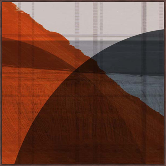 Red Geometric Flux in Gallery Bordeaux  Grande