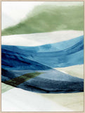 Waves of Blue and Green in Gallery Natural