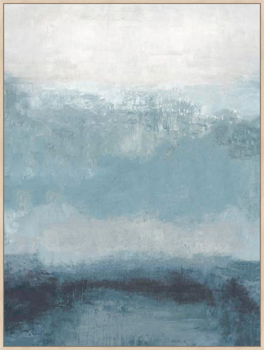 Misty Blue Layers I in Gallery Natural