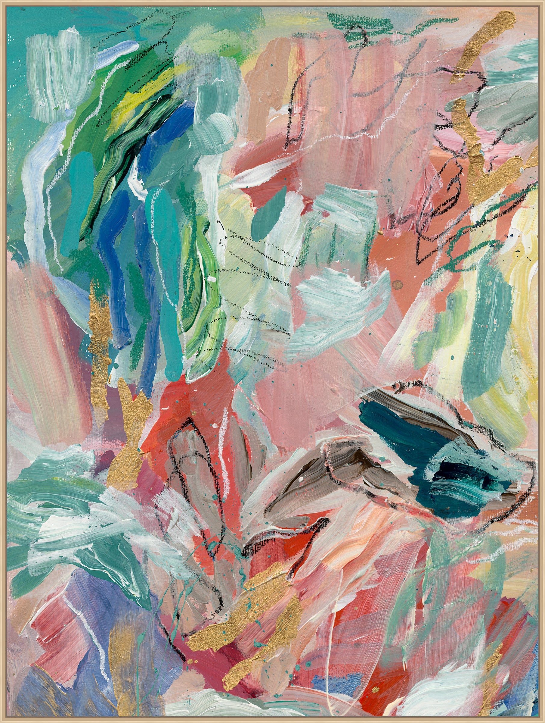 Pemberley Garden on Canvas