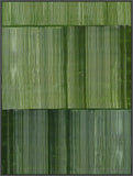 Green Stripes in Parallel Harmony I on Canvas