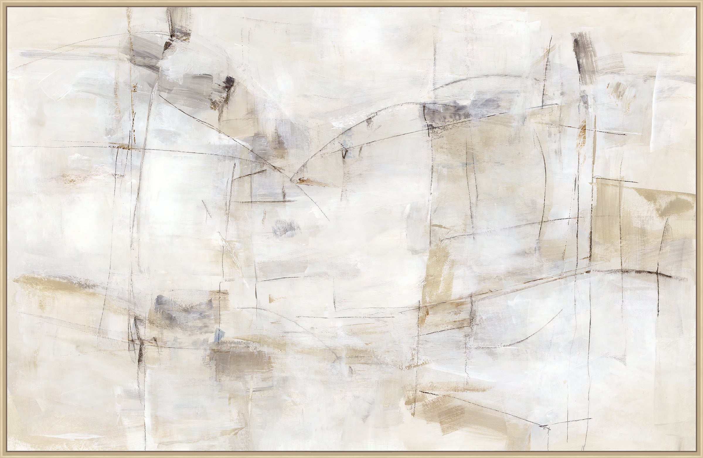Whispers of Faded Lines on Canvas
