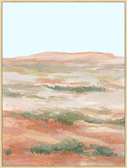 Serene Desert Landscape I on Canvas