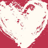 Inside Out Heart Running Off The Page In Red