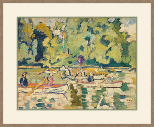 Barques au Bois Boulogne, 1938, Louis Valtat