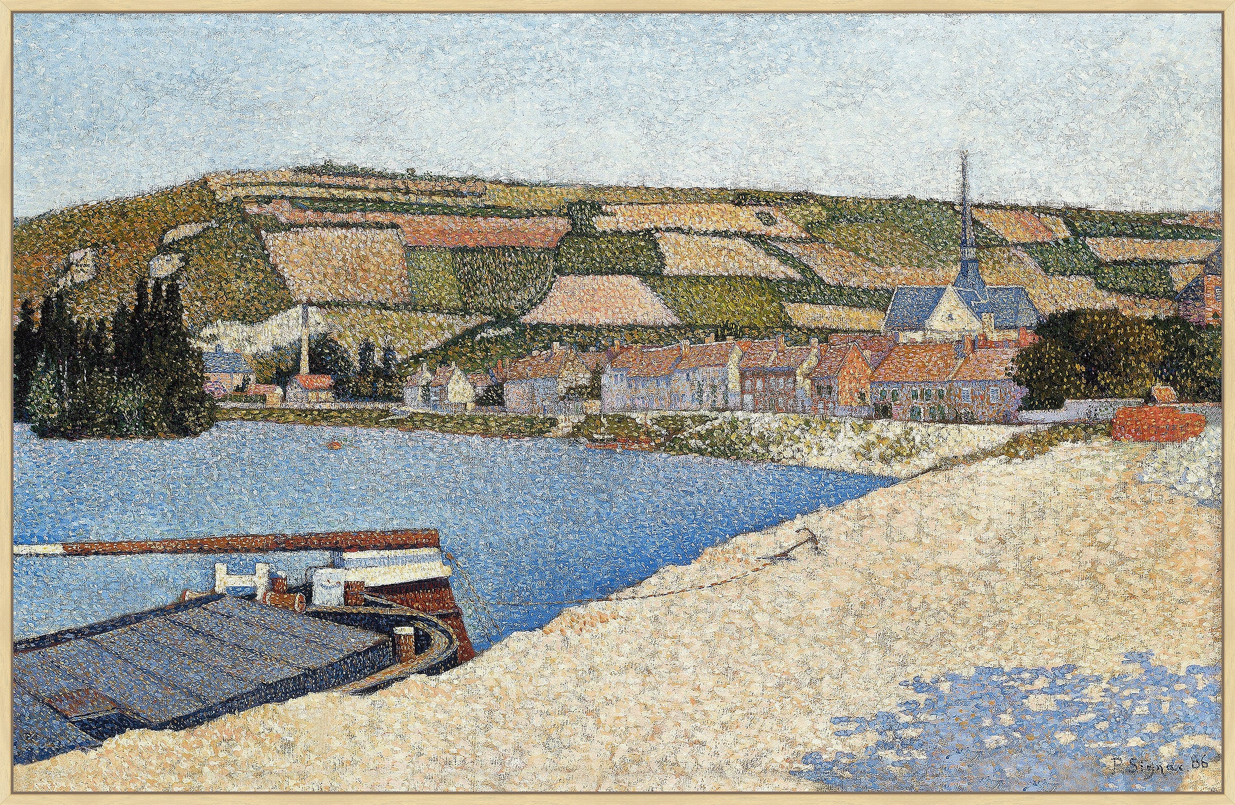 Les Andelys Cote d'Aval on Canvas