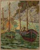 Port in Camogli at Dusk on Canvas