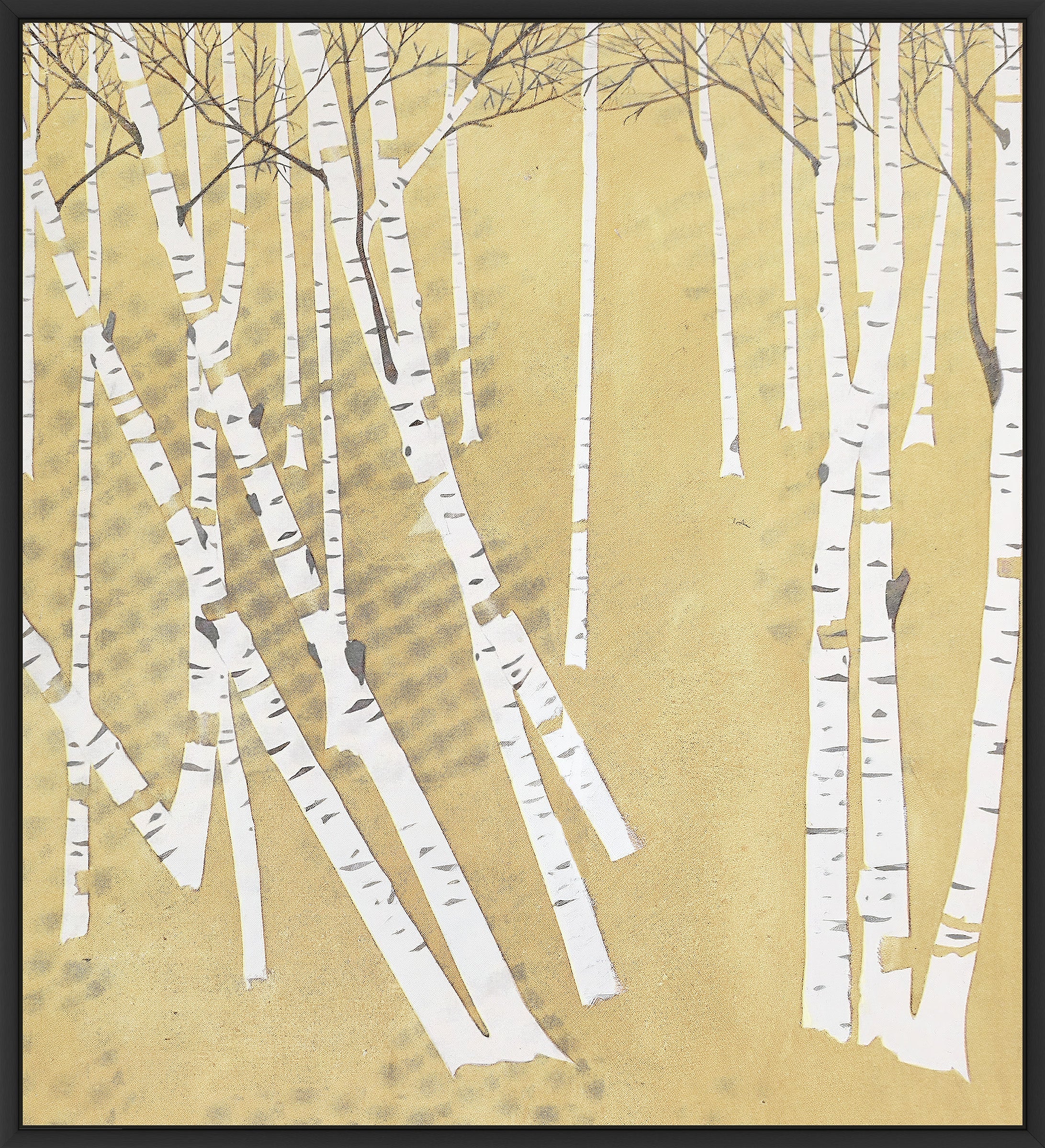 The Birches II on Canvas