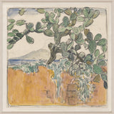 View with Cactus on Mount Vesuvius from Sorrento