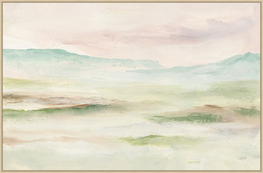 Misty Meadow on Canvas