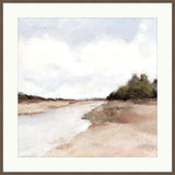 River Bank Under Soft Skies